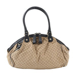 Gucci Diamante Satchel Leather Canvas Tote Shoulder