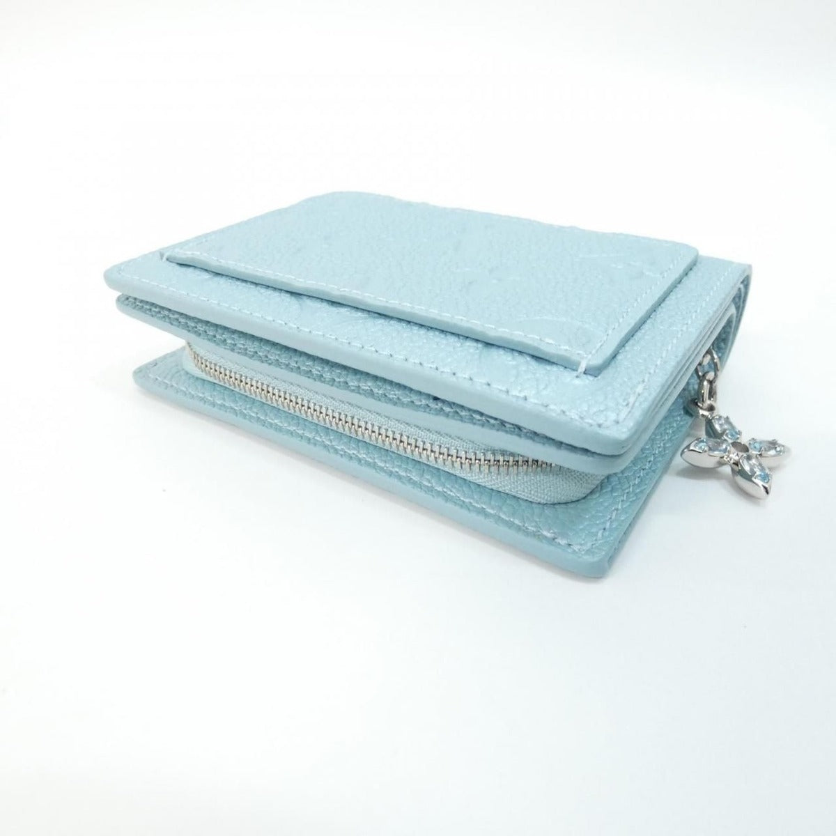 Louis Vuitton Monogram Empreinte Portefeuille Wallet Azur Frost Silver — view 3