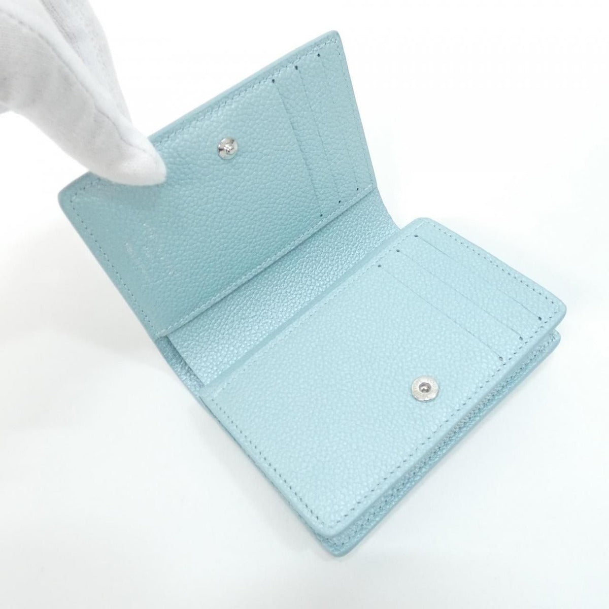 Louis Vuitton Monogram Empreinte Portefeuille Wallet Azur Frost Silver — view 6