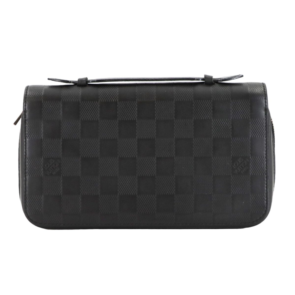 Louis Vuitton Damier Infini Zippy XL Zip Around Wallet Leather Onyx
