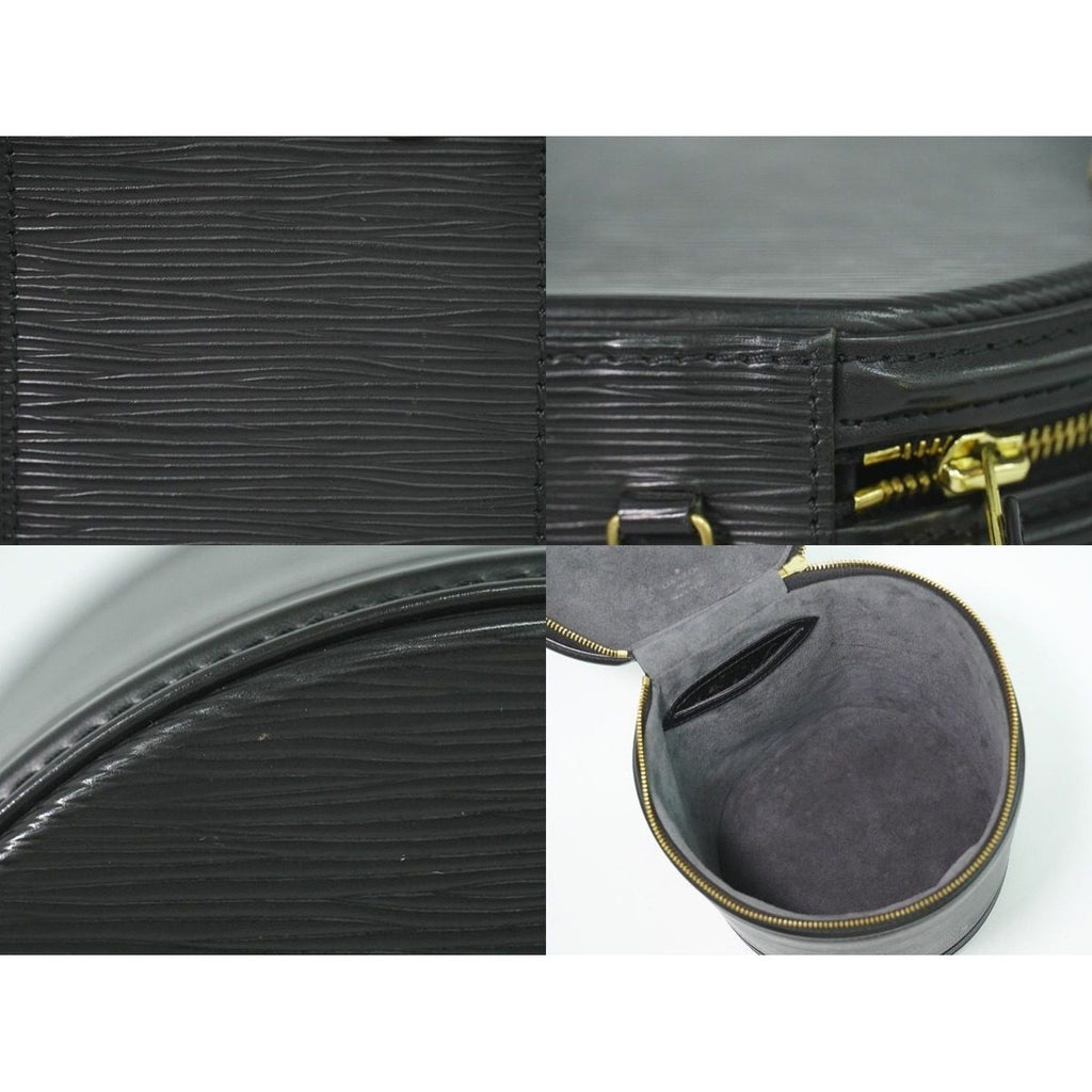 Louis Vuitton LV Cannes Epi Leather Vanity Bag Handbag Black Bag — view 8