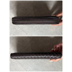 Bottega Veneta Intrecciato Round Zipper Long Wallet in Grained Leather Dark — view 2