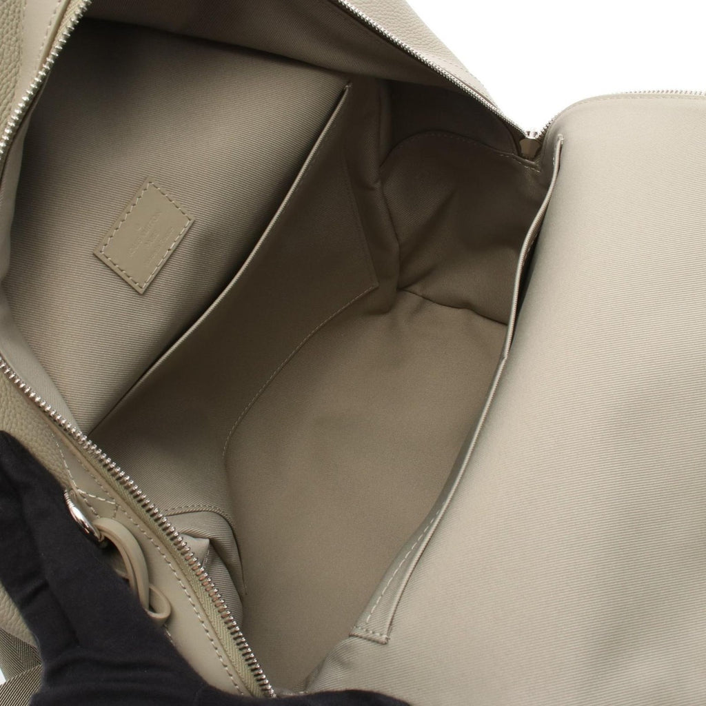Louis Vuitton Backpack Takeoff Light Khaki Leather — view 3