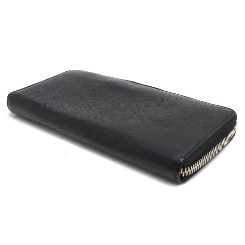 Yves Saint Laurent Long Wallet Women Leather Black — view 3