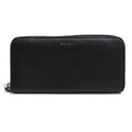 Yves Saint Laurent Long Wallet Women Leather Black