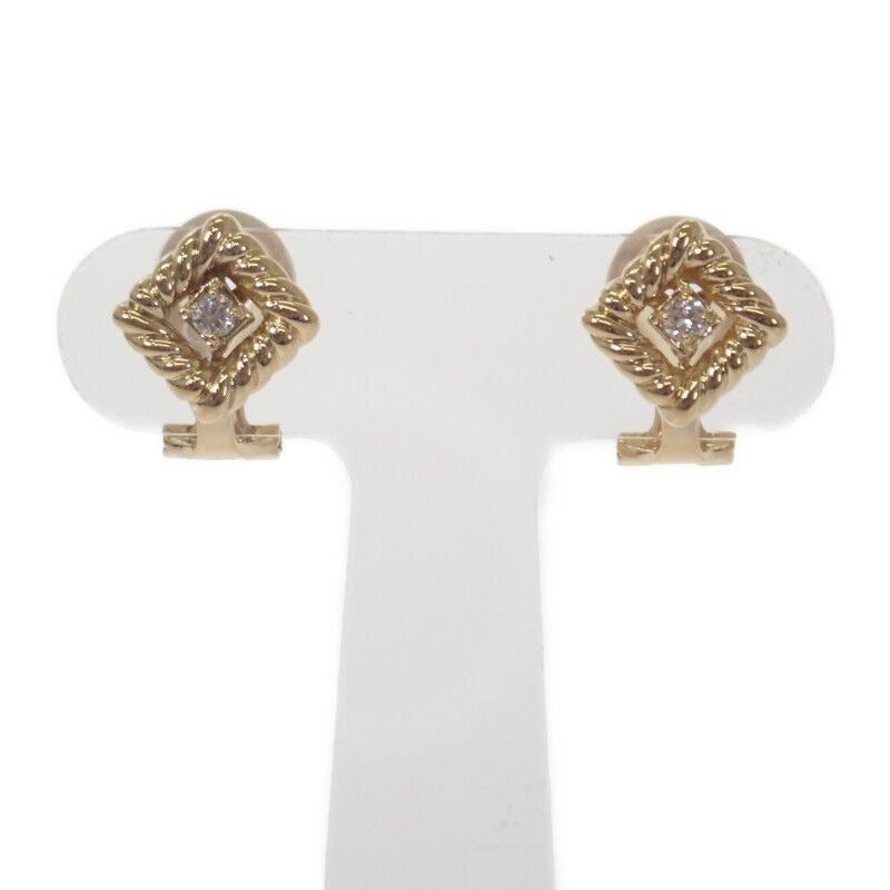 Christian Dior Jewelry Earrings 18K Yellow Gold Diamond — view 2