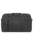 Louis Vuitton Shoulder Bag City Keepall Leather Monogram Shadow Noir Black