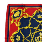 Hermes Scarf Carre 90 Silk Couronnes Crown Red — view 2