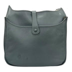 Hermes Evelyne 3 TGM Taurillon Clemence Leather Blue Shoulder Bag Silver — view 2