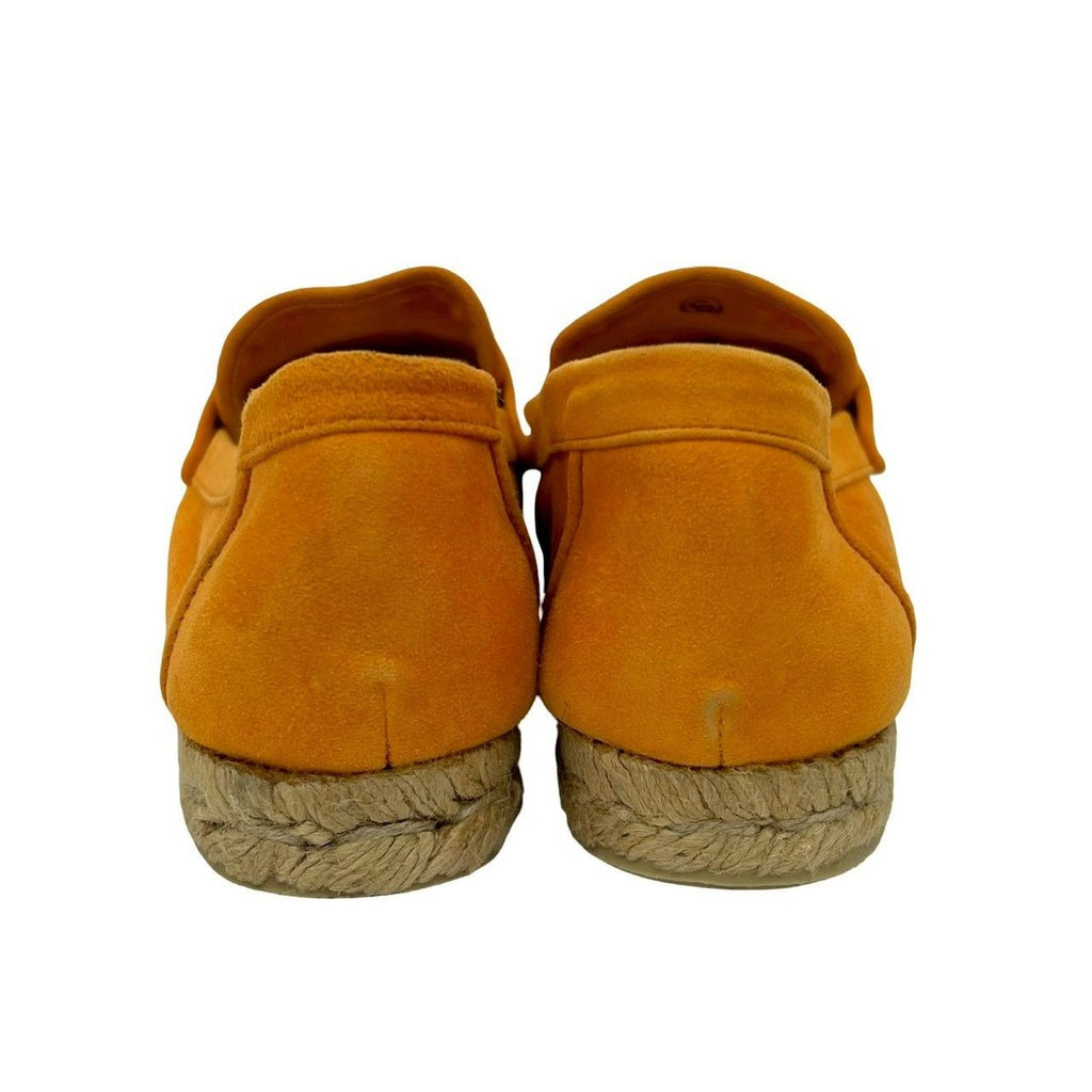 Hermes and Espadrille Slip Ons Logo Suede Loafers — view 8