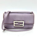 Fendi Shoulder Baguette Smart Phone Pouch 7 As142 Satin Purple