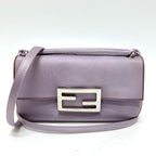 Fendi Shoulder Baguette Smart Phone Pouch 7 As142 Satin Purple
