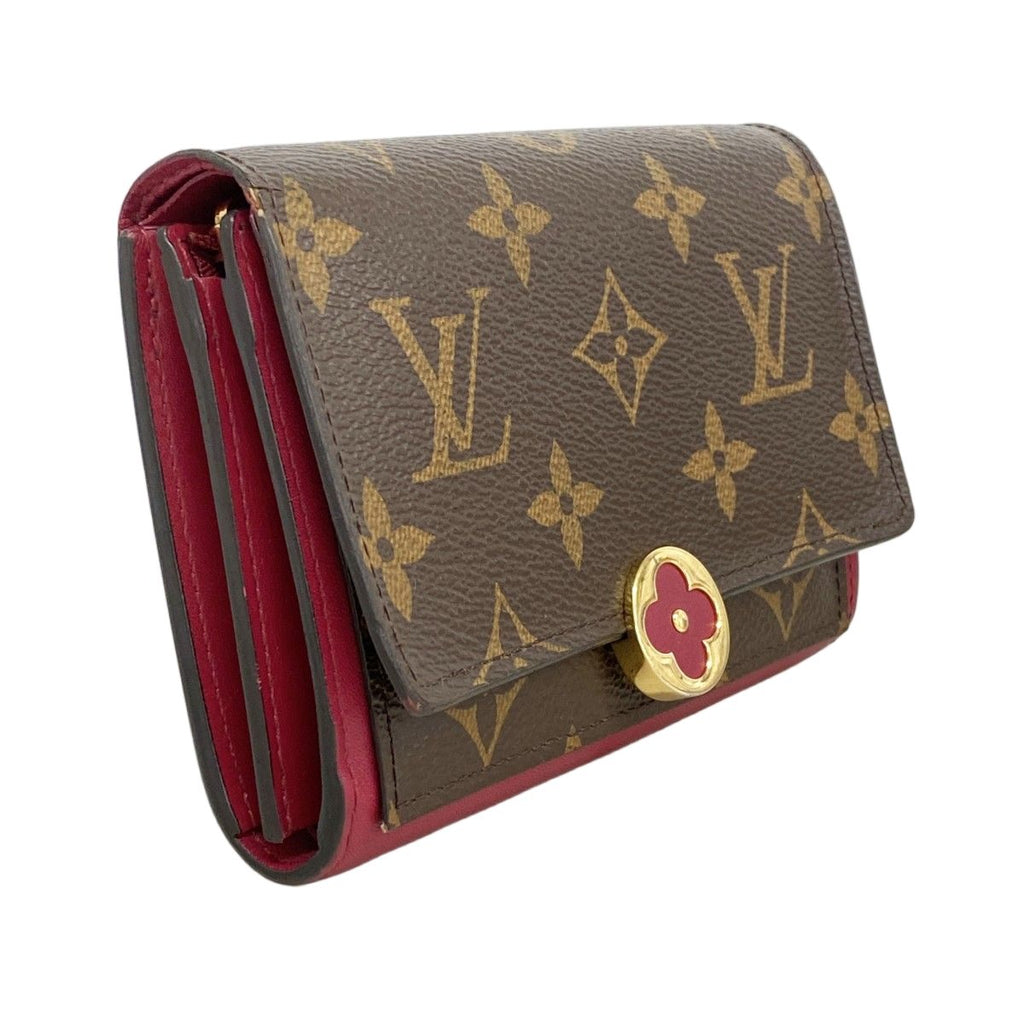 Louis Vuitton Wallet Monogram Portefeuille Floral Compact Fuchsia — view 2
