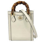 Gucci 3-Way Bamboo Diana Mini Tote Bag Handbag Shoulder Crossbody GG