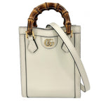 Gucci 3-Way Bamboo Diana Mini Tote Bag Handbag Shoulder Crossbody GG — view 2