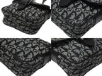 Dior Shoulder Bag Trotter Canvas Leather Black Galliano — view 7