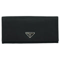 Prada Nylon Long Wallet Black