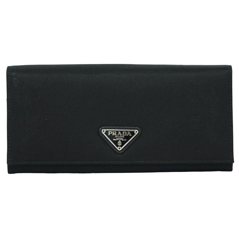 Prada Nylon Long Wallet Black