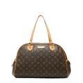 Louis Vuitton Monogram Montorgueil GM Tote Brown Leather