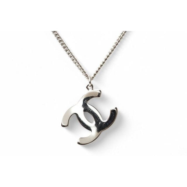 Chanel Coco Mark Rhinestone Black Silver 05 — view 3