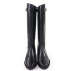 Louis Vuitton West Side Line LV Logo Leather Long Boots Black 36 — view 3