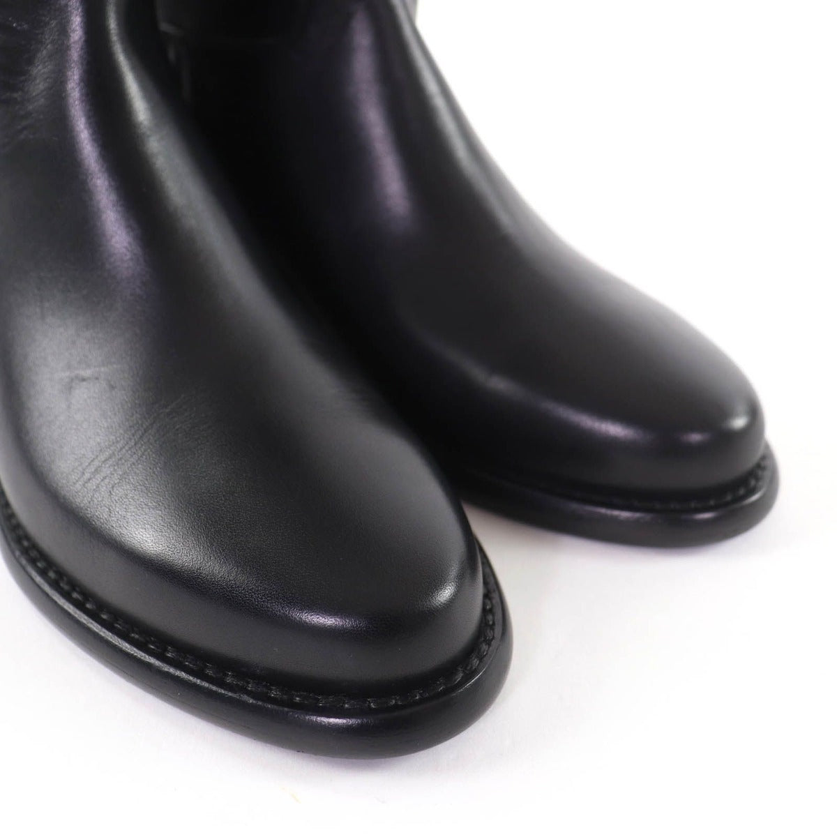 Louis Vuitton West Side Line LV Logo Leather Long Boots Black 36 — view 7