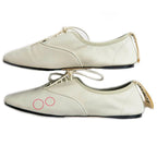 Loewe Flat Shoes off White Size 37 Leather — view 4