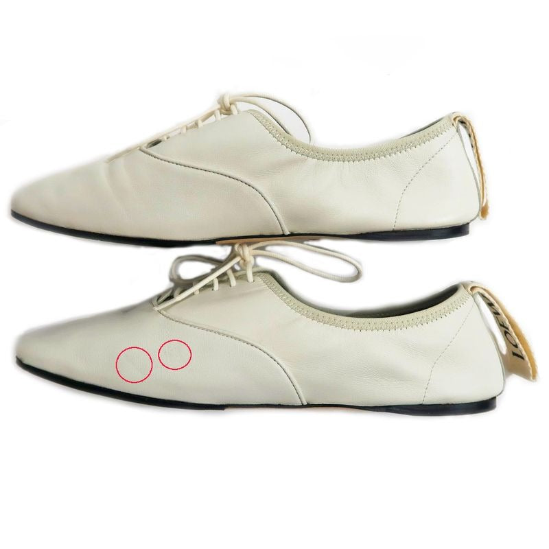 Loewe Flat Shoes off White Size 37 Leather — view 4