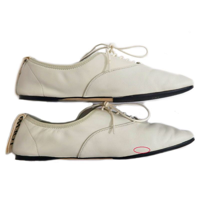 Loewe Flat Shoes off White Size 37 Leather — view 5