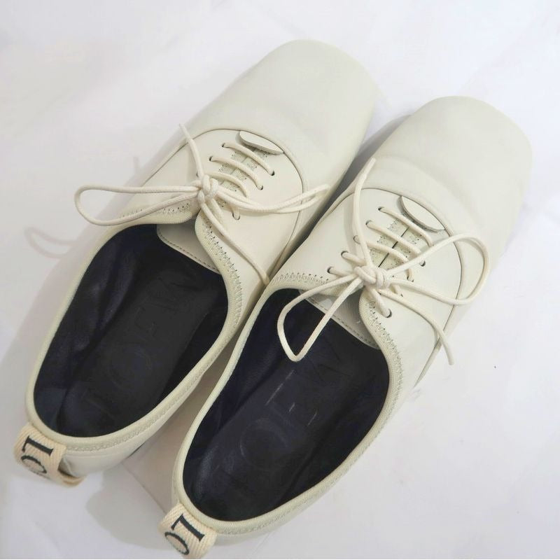 Loewe Flat Shoes off White Size 37 Leather — view 6
