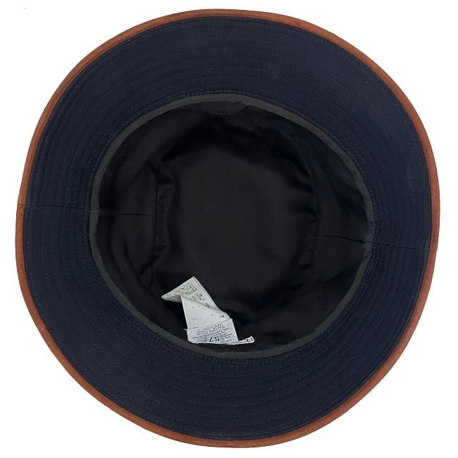 Hermes Bucket Hat Black Brown Buckeye Size 57 — view 6