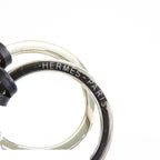 Hermes Long Necklace Clochette Black Multicolor Silver Swift Skate — view 5