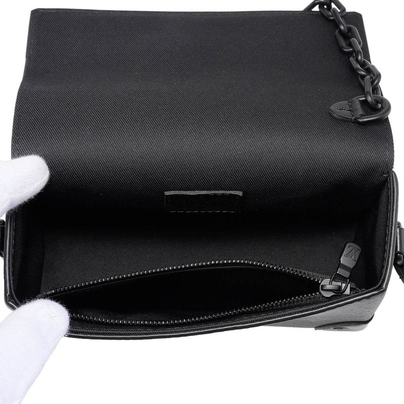 Louis Vuitton Shoulder Bag Steamer Wearable Wallet Black Gray — view 5