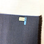 Gucci Shawl Navy Brown Hysteria — view 6