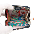 Hermes Azap Silk Quinn Compact Navy Silver Hardware Evercolor — view 4