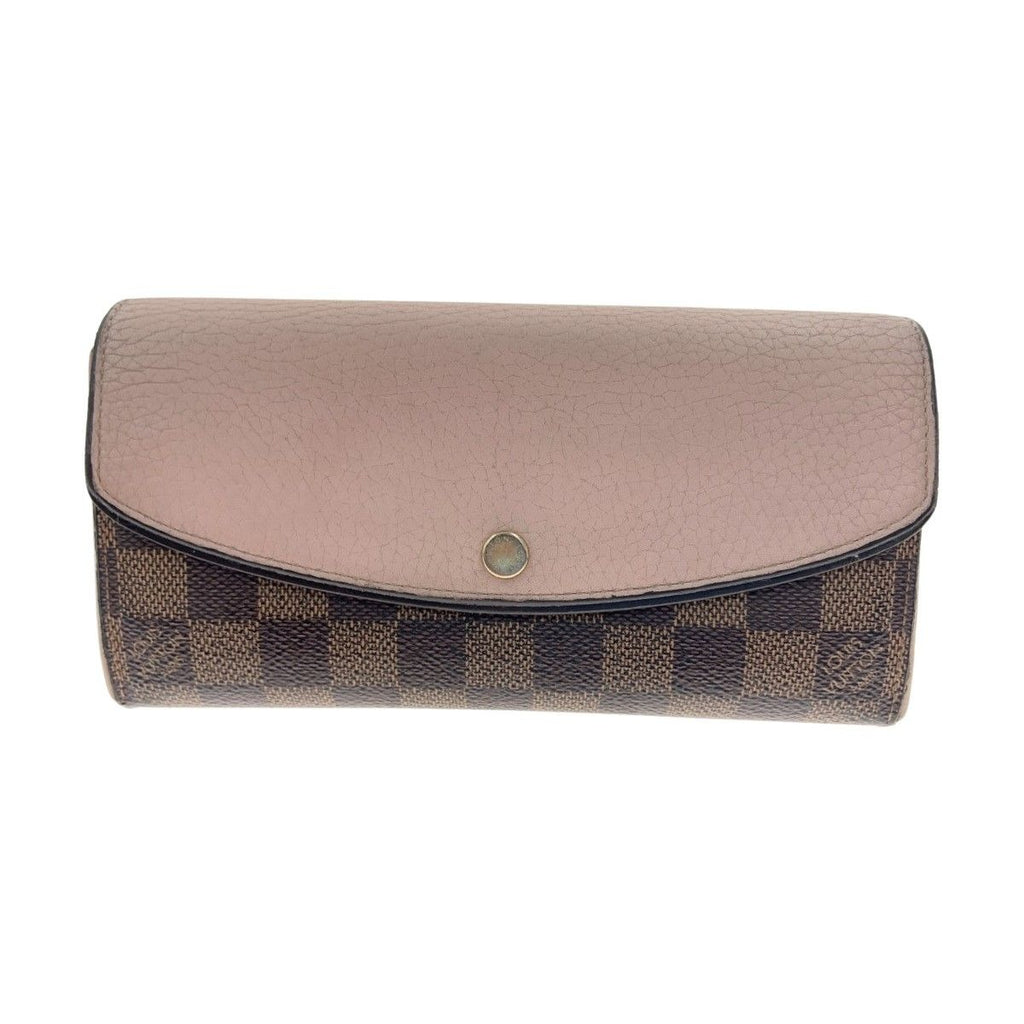Louis Vuitton Damier Portefeuille Normandy Bifold Long Wallet Brown