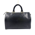 Louis Vuitton Speedy 30 Epi Noir Leather Black Handbag Gold
