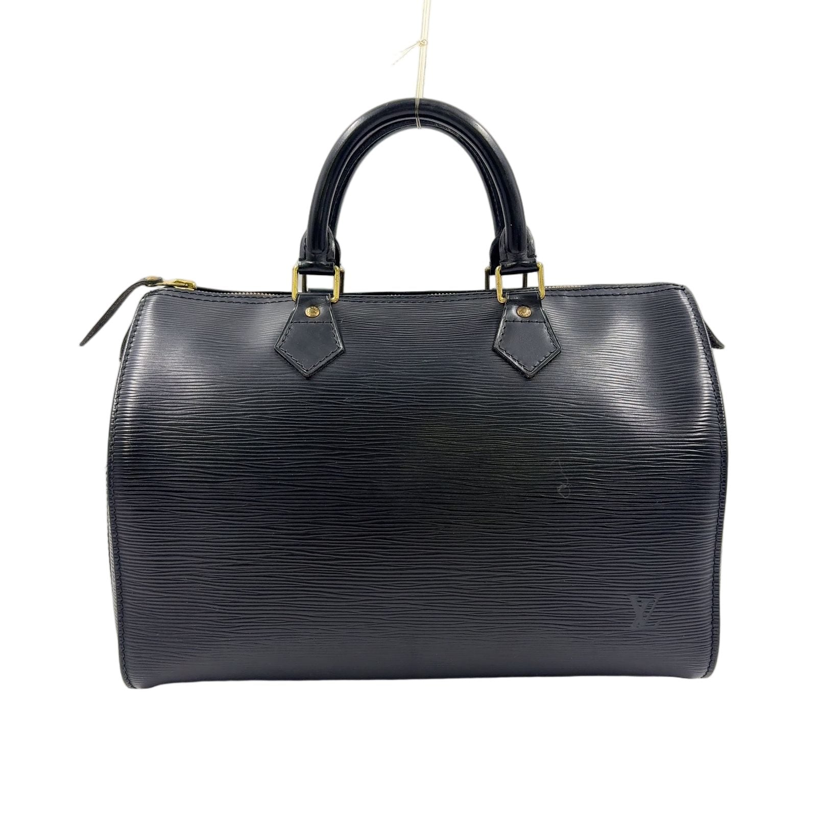 Louis Vuitton Speedy 30 Epi Noir Leather Black Handbag Gold
