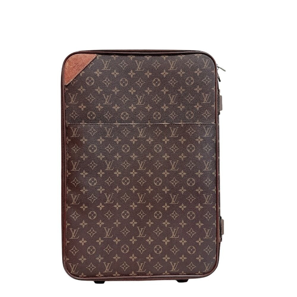 Louis Vuitton Pegase 60 Monogram Leather Travel Bag Brown