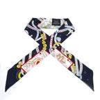 Hermes DAME de Coeur Twillye Scarf Noir Black Rouge All