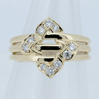 Dior Diamond Ring Size 13 18K Yellow Gold — view 2