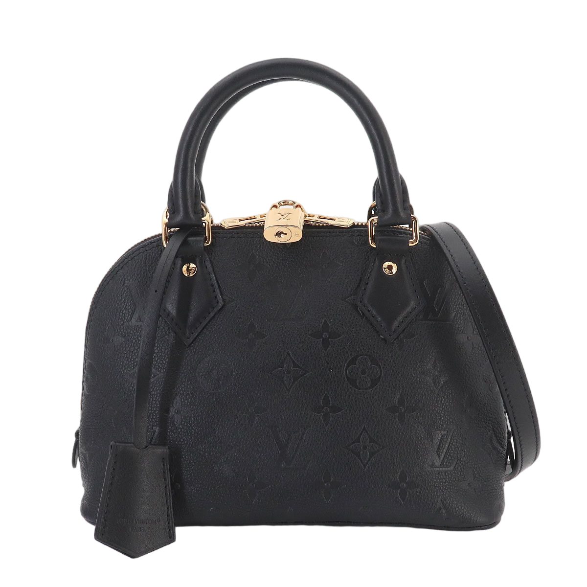 Louis Vuitton Monogram Empreinte Alma BB 2-Way Bag Leather Black