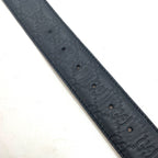 Gucci Interlocking Buckle Guccissima Leather Belt Black — view 5