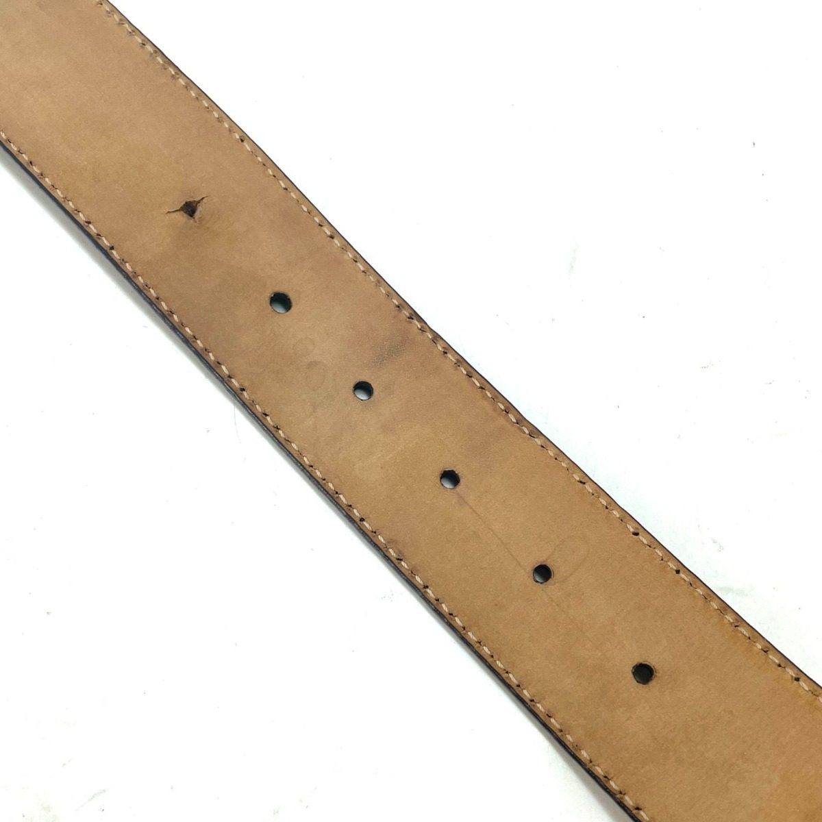 Gucci Interlocking Buckle Guccissima Leather Belt Black — view 7