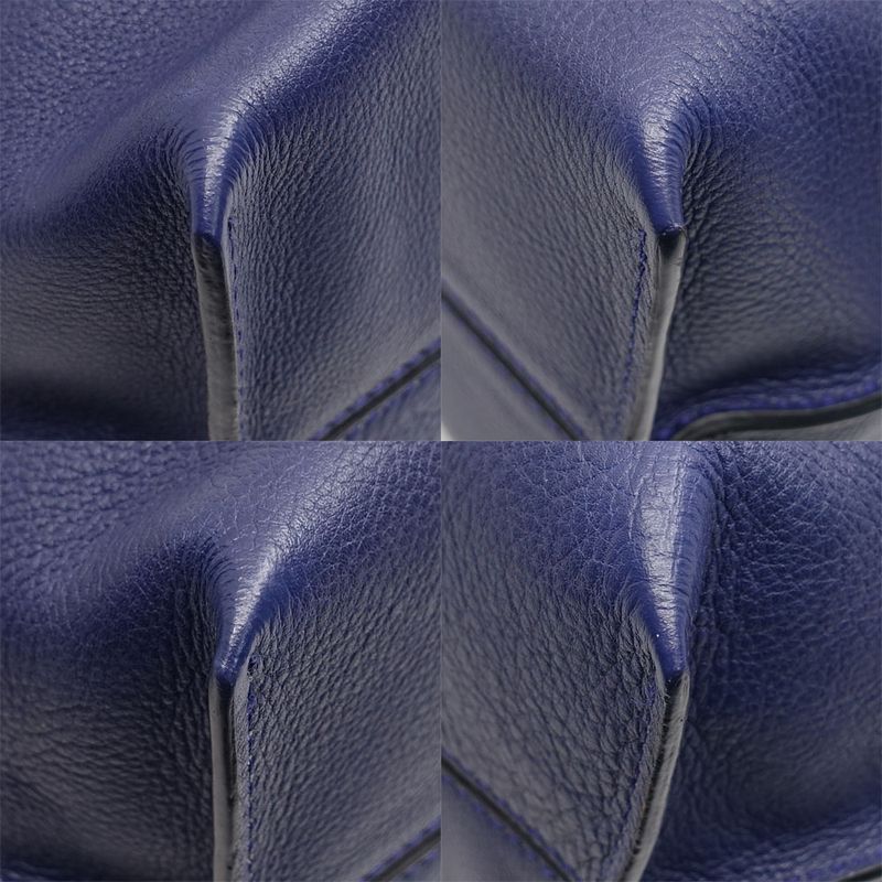 Loewe Flamenco Knot Anagram Shoulder Bag Leather Purple Silver Hardware — view 5