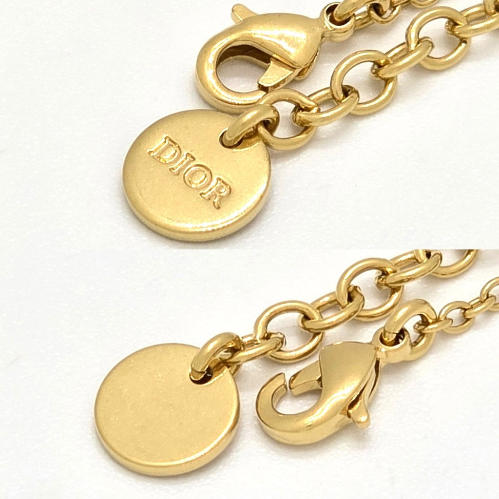 Dior Petit CD Pendant Necklace Gold — view 7