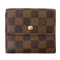 Louis Vuitton Wallet Damier Bifold Portefeuille Elise Brown