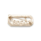Chanel Brooch Corsage Gold Logo Rhinestone — view 4