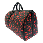 Louis Vuitton Monogram Keepall Bandouliere 50 Yayoi Kusama Black — view 3