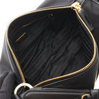 Prada Shoulder Bag Tessuto Vitello Black Nylon Leather — view 3